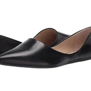 Franco Sarto Black Leather Flats
